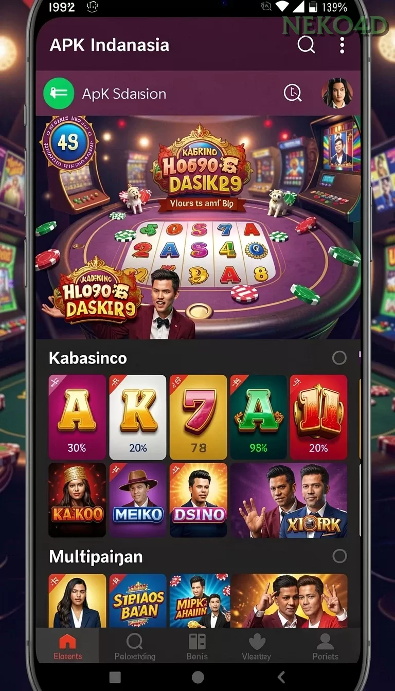 Cuplikan layar DS99 — halaman utama