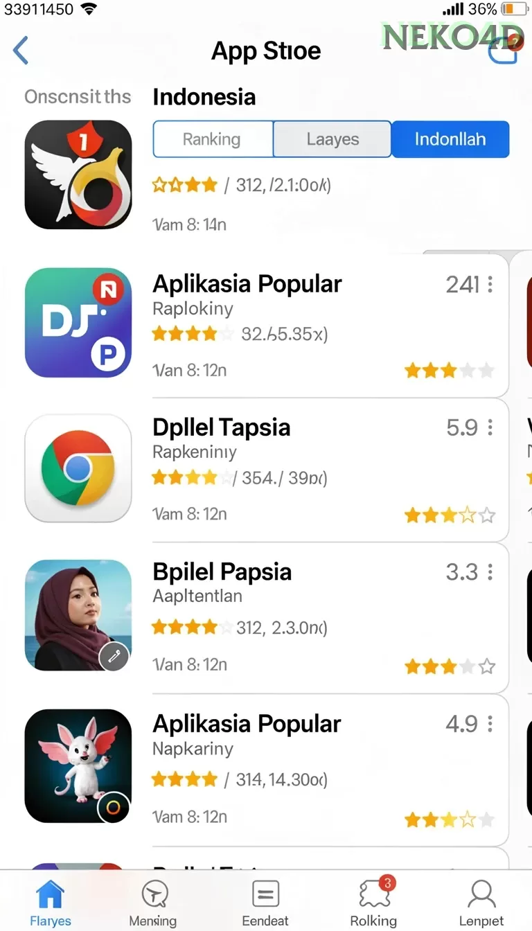 Cuplikan layar KOPI77 — halaman utama